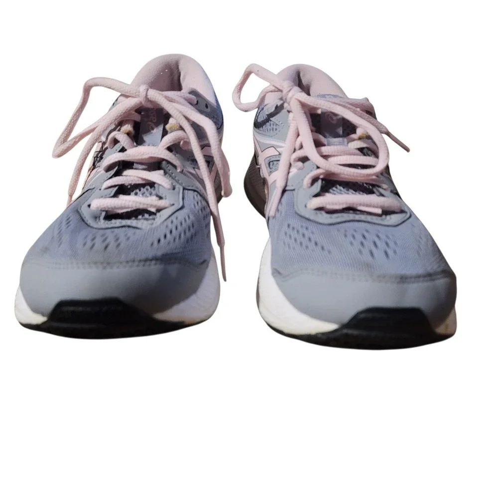 ASICS Gel-Contend 7 Womens Running Shoes Grey Pink 1012A911 Low‎ Top Sneakers